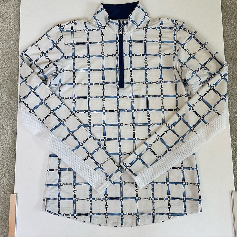 SanSoleil LUX Cooling Equestrian Riding Snaffle Bit Sun Shirt XS